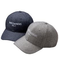 「＜トランスコンチネンツゴルフ＞ヘリンボーンキャップ（メンズ帽子）」