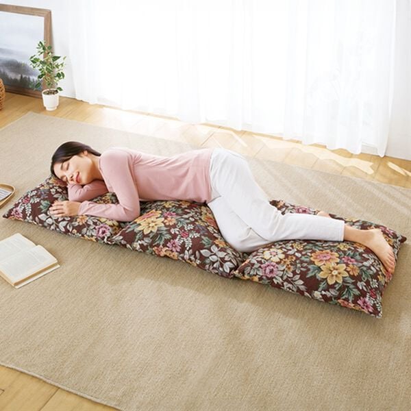 「長座布団になる座布団カバー（座布団・座布団カバー）」｜詳細画像