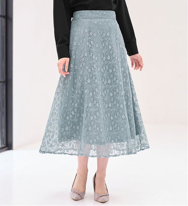 alotta（アロッタ）の「＜お客様企画＞ラメレースフレアースカート（ロングスカート）」｜詳細画像