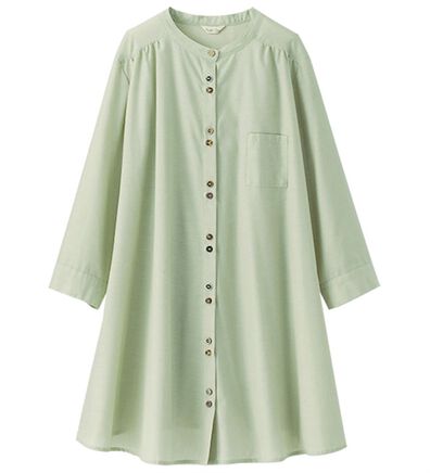 BELLUNA（ベルーナ）の「ＵＶ対策！多ボタンデザインシャツチュニック（チュニック）」