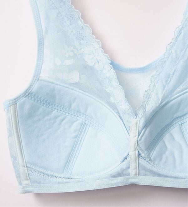 LAVIENNE（ラヴィエンヌ）の「【４色組】復刻版・風が通るレースブラ（ブラジャー）」｜詳細画像