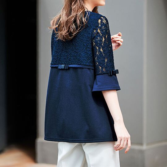 バックデザインレース切替チュニック - ベルーナ【公式】