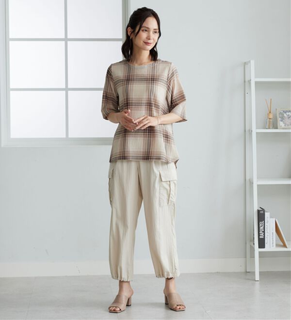 BELLUNA（ベルーナ）の「さらっと快適！Tシャツ見えブラウス（ブラウス）」｜詳細画像