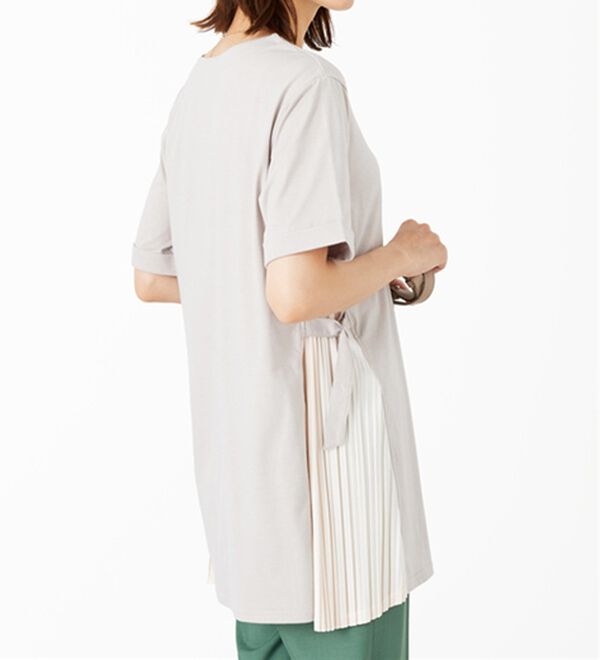 BELLUNA（ベルーナ）の「【店舗・ネット限定】ベルト使いサイドプリーツ切替チュニック（チュニック）」｜詳細画像