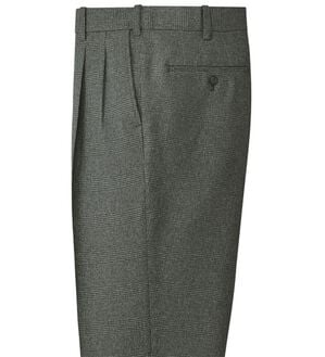 「裾上げ済コンビネーションスラックス　暖か裏地付（メンズスラックス）」｜グレー(チェック)