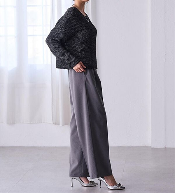 RANAN（ラナン）の「モヘアタッチローゲージシアーニット（ニット・セーター）」｜詳細画像