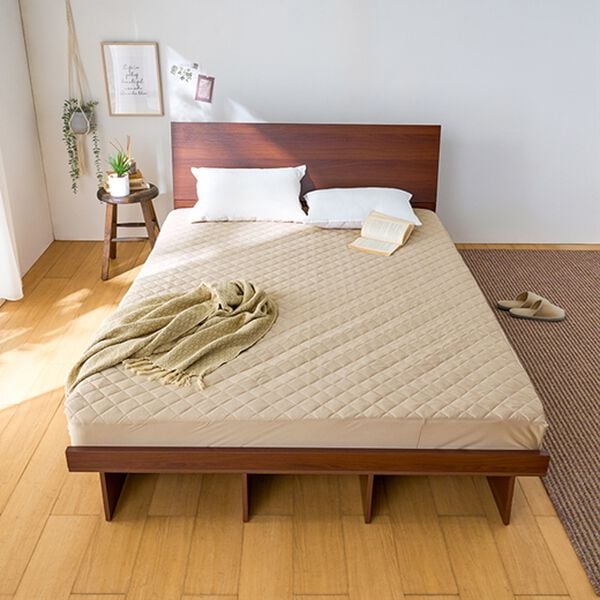 iellio（イエリオ）の「ひんやり冷感敷パッド一体型ＢＯＸシーツ＜洗える・接触冷感・抗菌防臭・時短・家事楽・ボックスシーツ・寝苦しさ対策＞（ボックスシーツ・ベッドシーツ）」｜詳細画像