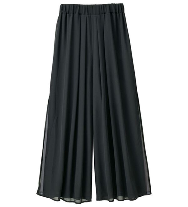 RANAN（ラナン）の「ひんやり！サイドスリットシフォンパンツ（フルレングスパンツ）」｜詳細画像