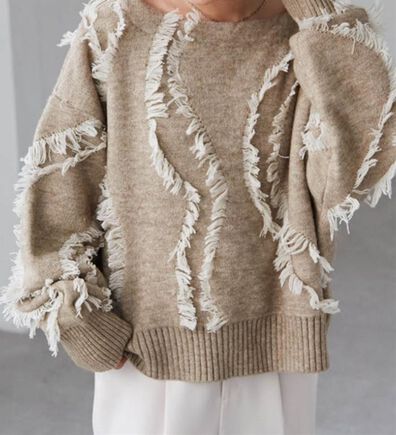 RANAN（ラナン）の「ニュアンスフリンジニット（ニット・セーター）」