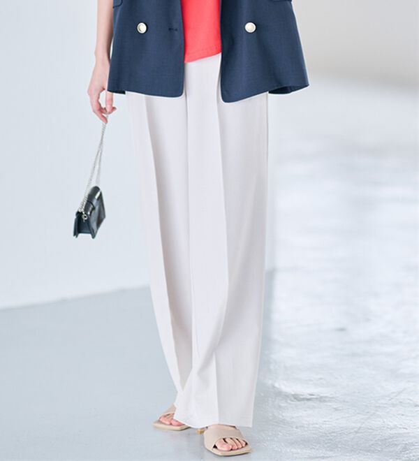 RANAN（ラナン）の「ハイウエストジップワイドパンツ（ワイドパンツ・ガウチョ）」｜詳細画像