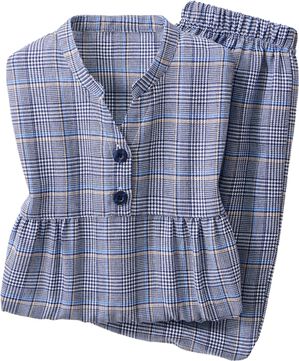 ルフラン（ルフラン）の「毎日の「イロどり」パジャマ（パジャマ・ルームウェア）」｜ネイビー系