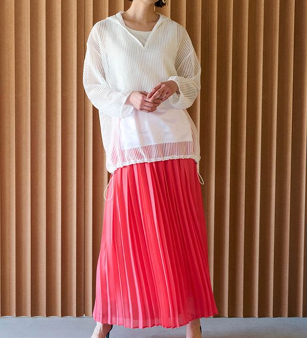 RANAN（ラナン）の「ゆるっとメッシュ素材アノラックパーカー（パーカー）」｜詳細画像