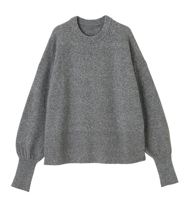 GeeRA（ジーラ）の「ゆるっと柔らか！袖ボリュームメランジニット（ニット・セーター）」｜詳細画像