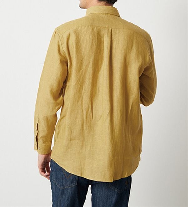 「＜コムルヴァン・オム＞大人のフレンチリネン１００％シャツ（メンズシャツ）」｜詳細画像