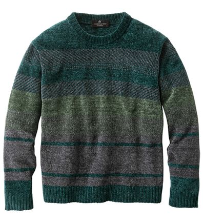 「１枚で主役級華やかモールセーター（メンズニット・セーター）」