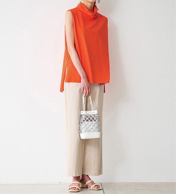 RANAN（ラナン）の「スリーブレスハイネックプルオーバー（カットソー）」｜詳細画像