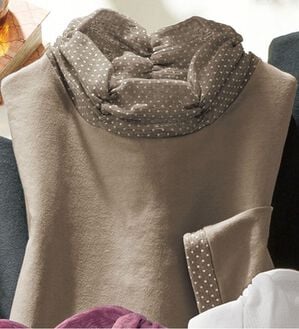 ルフラン（ルフラン）の「肌に優しい綿混チュール使いカットソー（カットソー）」｜モカ系