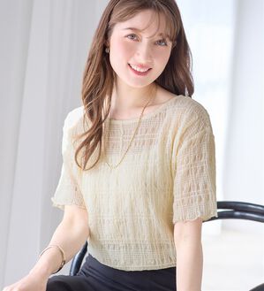 alotta（アロッタ）の「シアーシャーリングプルオーバー（カットソー）」｜詳細画像