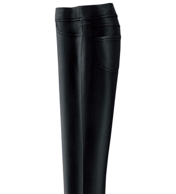 BELLUNA（ベルーナ）の「あったか裏起毛！ホカロンパンツ（フルレングスパンツ）」｜黒