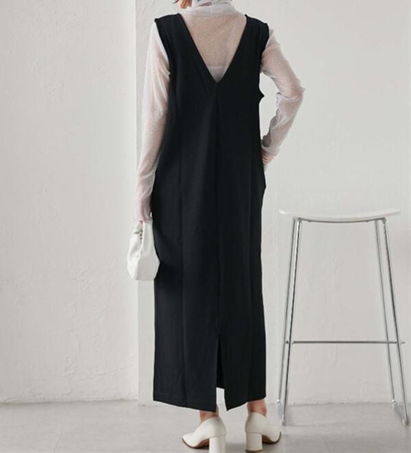 RANAN（ラナン）の「【選べる2丈】細見えが叶うジャンパースカート（ジャンパースカート）」｜詳細画像