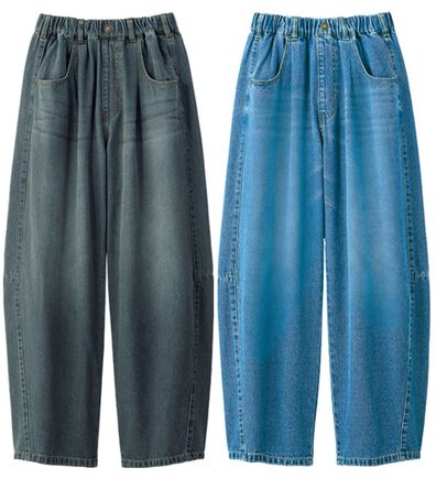 ルフラン（ルフラン）の「【２本組】丸みが可愛いデニムパンツ（フルレングスパンツ）」