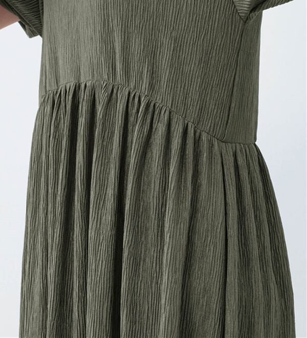 Viola e Viola（ヴィオラ エ ヴィオラ）の「【５つの機能付】楽ちんジャカードワンピース（カットソーワンピース）」｜詳細画像