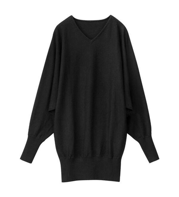 Viola e Viola（ヴィオラ エ ヴィオラ）の「【静電気防止】綿１００％Ｖネックドルマンセーター＜Ｍ～４Ｌ＞（ニット・セーター）」｜詳細画像