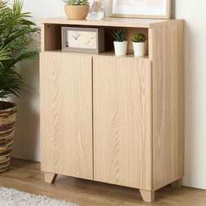 iellio（イエリオ）の「薄型リビング収納（ラック・棚・本棚）」｜扉タイプ