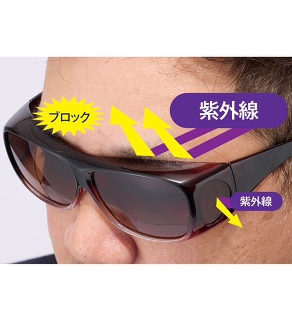 「森田さんの偏光レンズ採用オーバーグラス（メンズスポーツ用品）」｜詳細画像