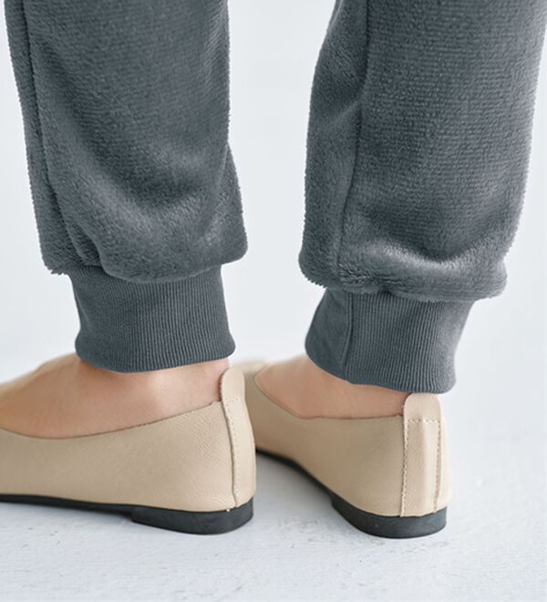 BELLUNA（ベルーナ）の「ぽか暖ボアのお散歩パンツ（フルレングスパンツ）」｜詳細画像