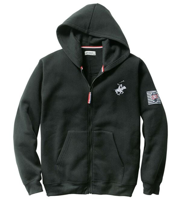 「＜ビバリーヒルズポロクラブ＞選べるブランドホームスーツ（メンズルームウェア）」｜ブラック[パーカー]