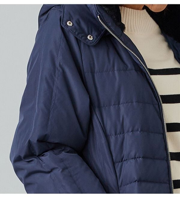 BELLUNA（ベルーナ）の「フレンチダウン使い細見えキルト切替ロングコート（ロングコート）」｜詳細画像