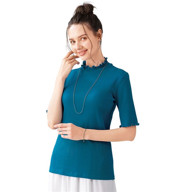 「【４色組】リブハイネックメロウインナー（カットソー）」｜詳細画像