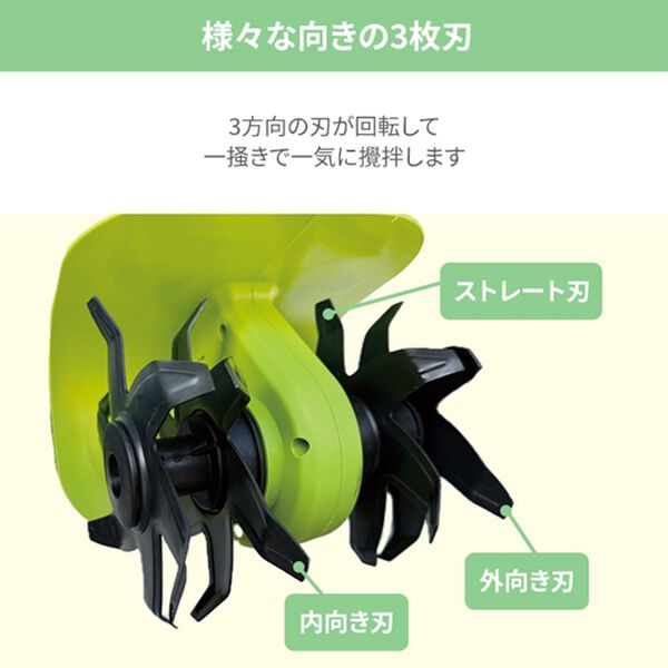 「充電式耕運機　耕す造（エクステリア・屋外器具）」｜詳細画像