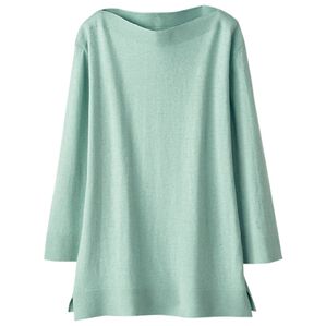 BELLUNA（ベルーナ）の「やわらかな着心地　コットンカシミヤプルオーバー（ニット・セーター）」｜ミント