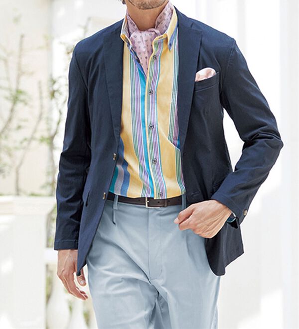 「＜コムルヴァン・オム＞毎日快適ソフトオックスシャツ（メンズシャツ）」｜詳細画像