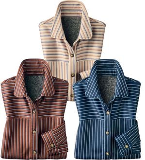 ルフラン（ルフラン）の「【３色組】こっそりぽかぽか裏シャギーオーバーシャツ（シャツ）」｜詳細画像