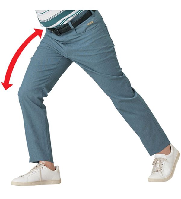 「＜クロコダイル＞ドビー柄パンツ（メンズフルレングスパンツ）」｜詳細画像