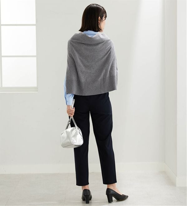 BELLUNA（ベルーナ）の「ジョーゼット裏スムーステーパードパンツ（テーパードパンツ）」｜詳細画像