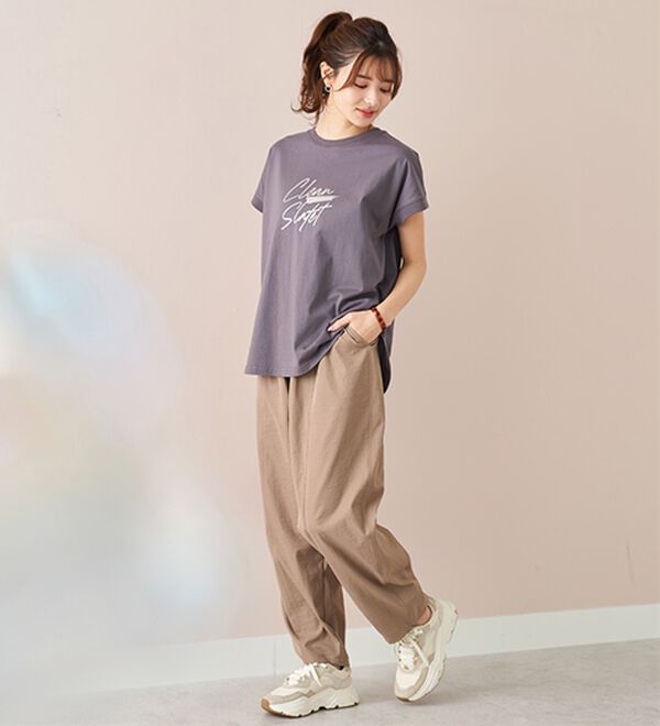 BELLUNA（ベルーナ）の「下半身カバーコクーンシルエットパンツ（フルレングスパンツ）」｜詳細画像