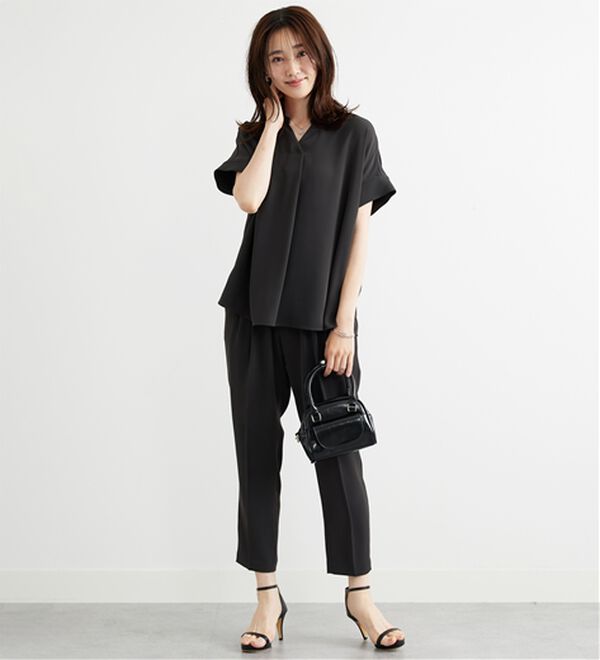 BELLUNA（ベルーナ）の「〈オフィス対応〉スキッパーブラウス（ブラウス）」｜詳細画像