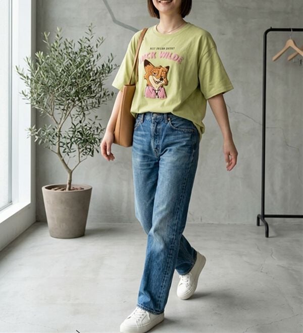 「＜Ｄｉｓｎｅｙ＞【ズートピア・ニック】サガラ刺しゅうＴシャツ（Tシャツ）」｜詳細画像