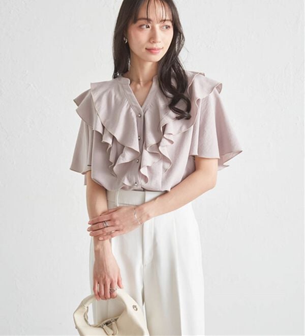 RANAN（ラナン）の「ラッフルフリルブラウス（ブラウス）」｜詳細画像