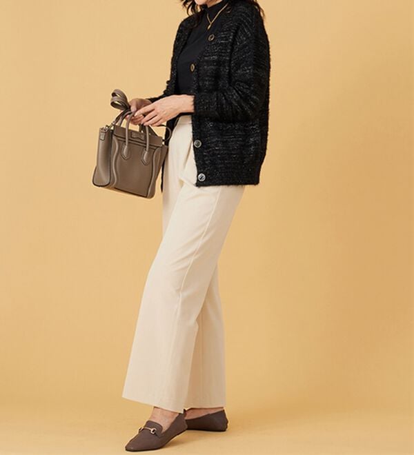 BELLUNA（ベルーナ）の「上品見え！ふんわりシャギーカーディガン（ニットカーディガン）」｜詳細画像