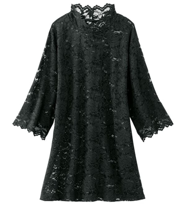 「【３色組】着こなし美人レースインナー5分袖（肌着・インナーウェア）」｜詳細画像