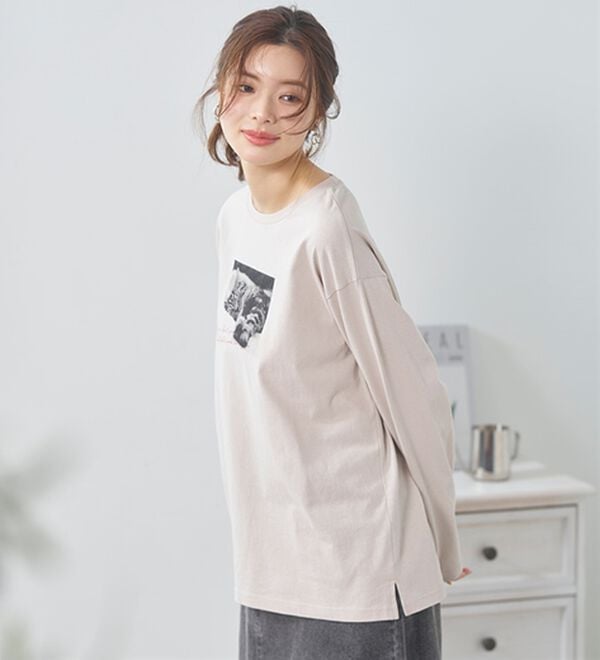 BELLUNA（ベルーナ）の「よれない！大人の長袖Ｔシャツ（カットソー）」｜詳細画像
