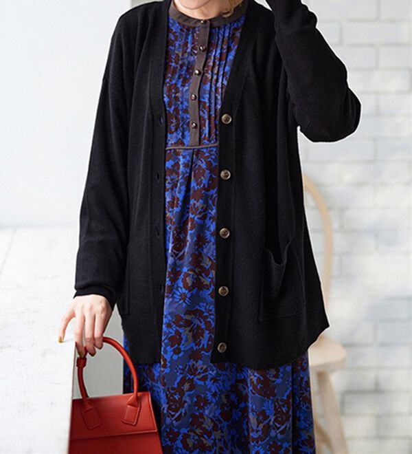 BELLUNA（ベルーナ）の「もちもちカシミヤタッチニットカーディガン（ニットカーディガン）」｜詳細画像