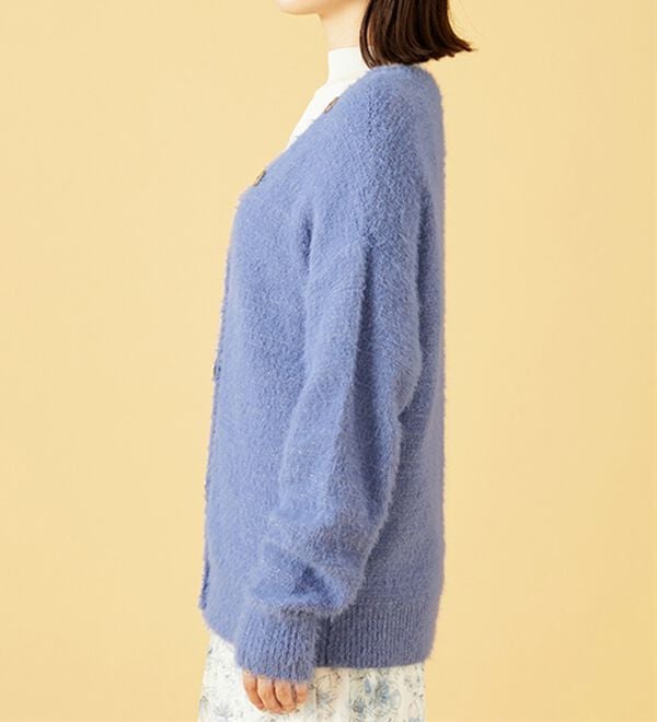 BELLUNA（ベルーナ）の「上品見え！ふんわりシャギーカーディガン（ニットカーディガン）」｜詳細画像