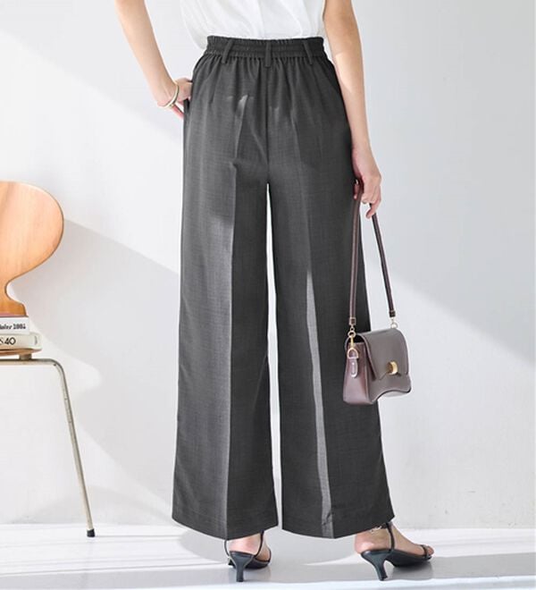 alotta（アロッタ）の「軽やかウエストリボンワイドパンツ（ワイドパンツ・ガウチョ）」｜詳細画像