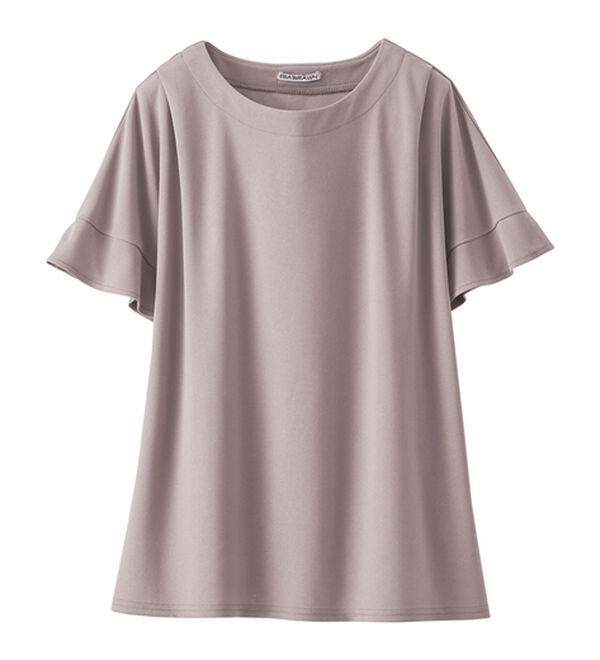 BELLUNA（ベルーナ）の「ジョーゼット素材袖パールブラウス（ブラウス）」｜詳細画像